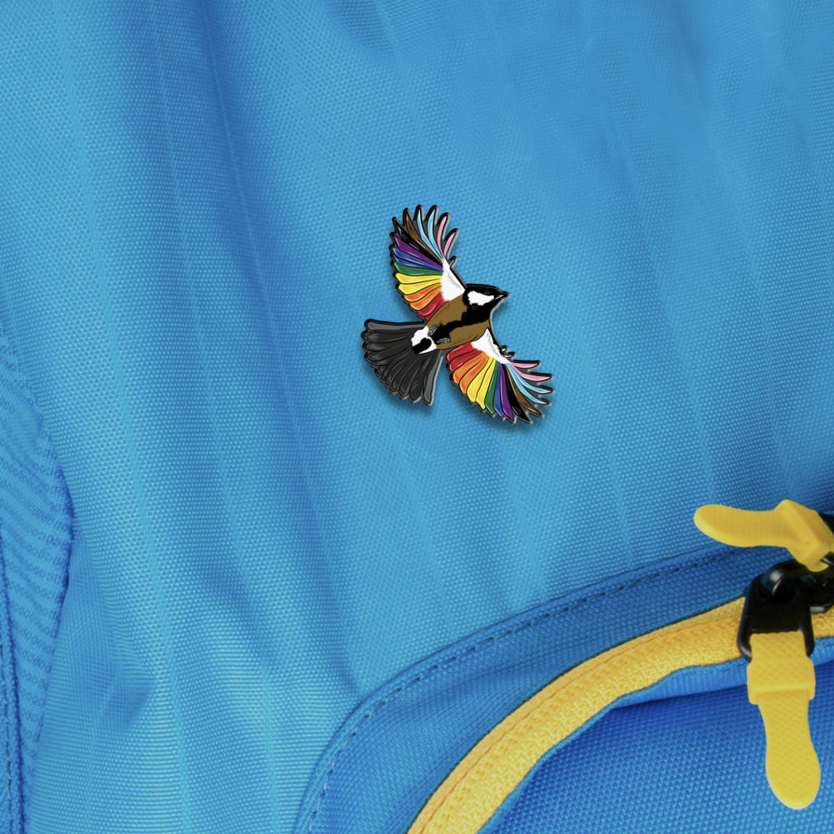 Fly With Pride Bird Enamel Pin